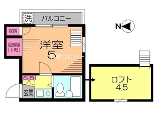 エスポワール幡ヶ谷【2階】の間取り