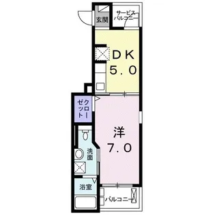 カーサ グラシアス【3階】の間取り