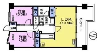 シェニートモンチーク武蔵関【10階】の間取り