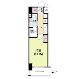 URBANLINK森小路駅前【7階】の間取り