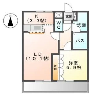プランドール【2階】の間取り
