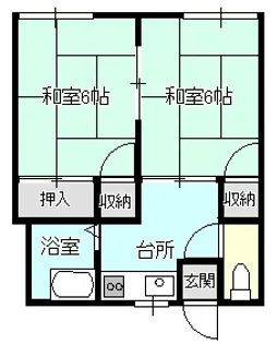 サンハイツ和徳【2階】の間取り