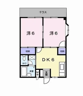 リバティコーポ・ヒロ【1階】の間取り