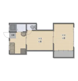 辻川ハイツ【2階】の間取り