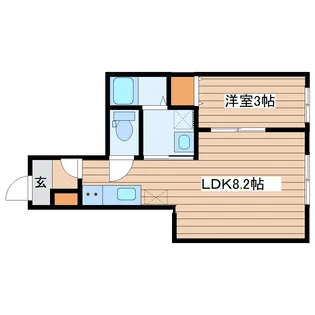 ブラン東照宮II【1階】の間取り