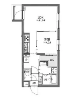 TASUKI RICHESSE洗足(タスキリシェスセンゾク)【3階】の間取り