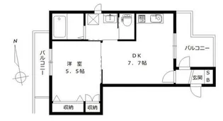 ル・ヴァン高円寺【4階】の間取り
