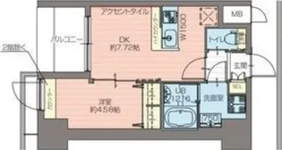プレジオ難波ASIAN【2階】の間取り