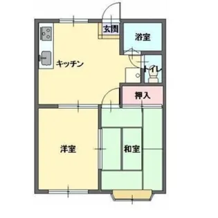 カーサ志久野【1階】の間取り