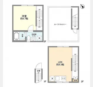 スタイリオフィット武蔵小山の間取り