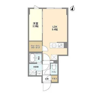 ウェルスクエア駒場東大前【1階】の間取り