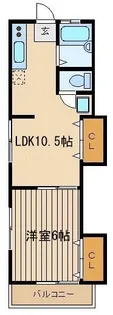 アジュール【2階】の間取り
