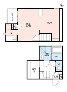 CB宇美アーク【1階】の間取り