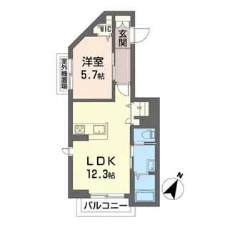 ルシエル東林間【2階】の間取り