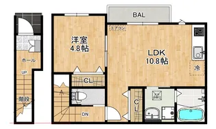 aetas terrace(エータステラス)【2階】の間取り