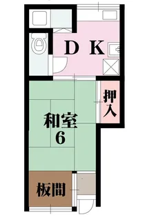 天下茶屋東アパート【1階】の間取り