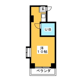 ラフィネ浜【9階】の間取り