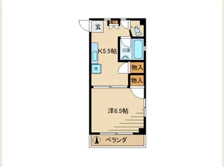 ウエノハラマンション【2階】の間取り