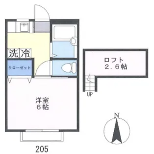 フォレストハウス【2階】の間取り