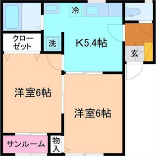 オレストピア【1階】の間取り