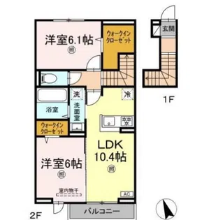アルセ【2階】の間取り