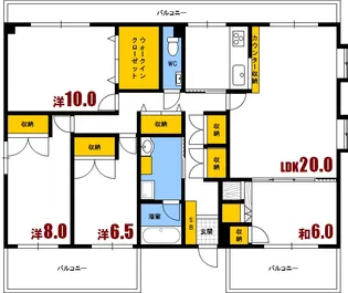 コーポラスグリーン【4階】の間取り
