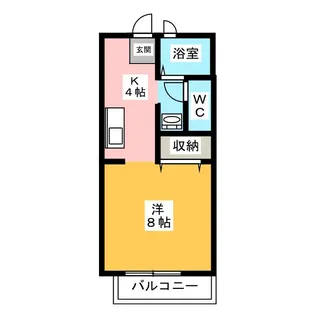 ディアコートみやびIII【1階】の間取り