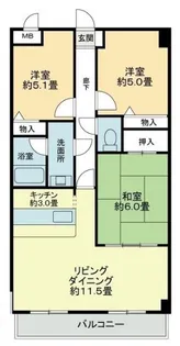 スカール西条【3階】の間取り