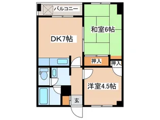 シャルム相模が丘【1階】の間取り