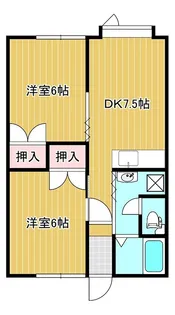 コーポサーフライフ【1階】の間取り