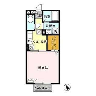 グランアズール【1階】の間取り