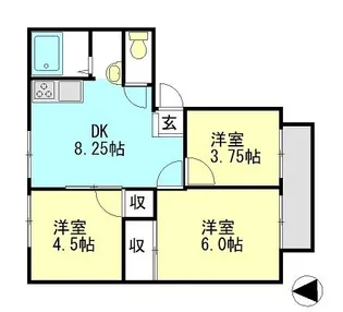 SUNCITY【1階】の間取り