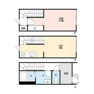 MOKーTERRACE 三郷の間取り
