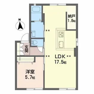 フォーレス鳥沼A【1階】の間取り