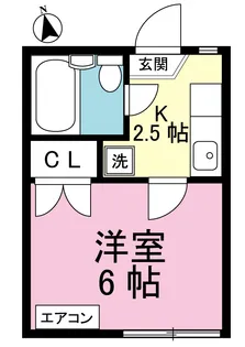 ジュネスハイツA【1階】の間取り