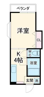 エスポワール岩崎【1階】の間取り