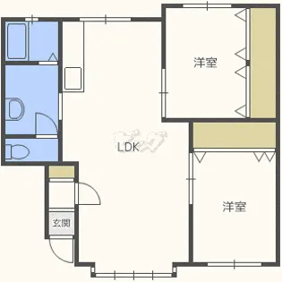 ミレニアム西館【1階】の間取り