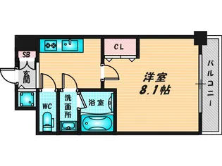 グランカーサ高井田【7階】の間取り