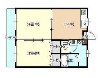 カーサプリマヴェーラ【2階】の間取り