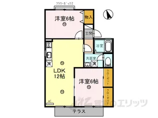 グリーンタウン杉原【1階】の間取り