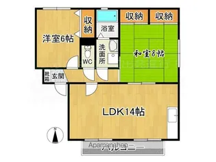 ラフォーレ原田【2階】の間取り