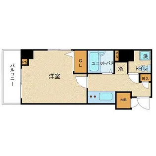 トーシンフェニックス八丁堀【2階】の間取り