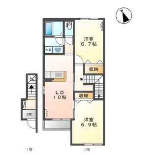ラヴニール【2階】の間取り
