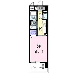 ビジュ桜森【3階】の間取り