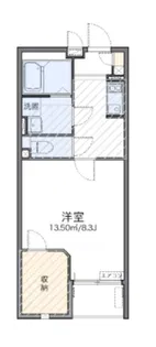 レオネクストエクセルアサヒII【1階】の間取り