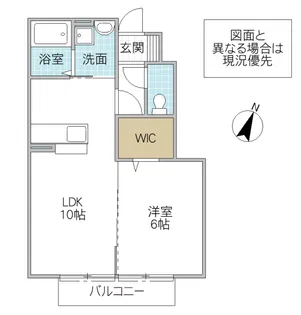ワイズガーデン B棟【1階】の間取り