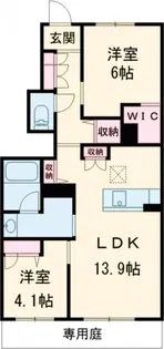 シャーメゾン豊岡【1階】の間取り