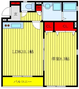 コンフォートハイム【1階】の間取り