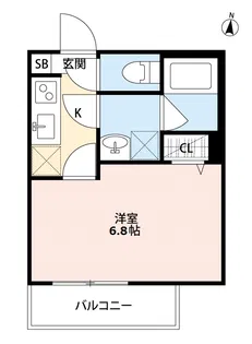 ハピネス大和【1階】の間取り