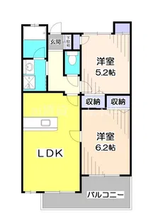 タートルクレインふじみ野II【4階】の間取り
